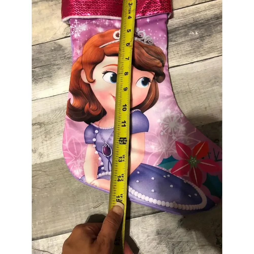 Disney Sofia Princess Jersey stocking with sequin on Cuff NEW